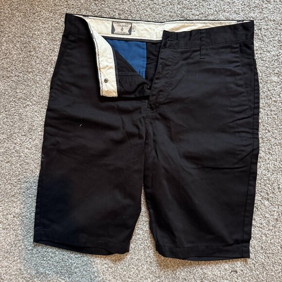 Vintage Volcom Chino Shorts | Black Casual Walk Shorts Size 30 - Picture 1 of 3